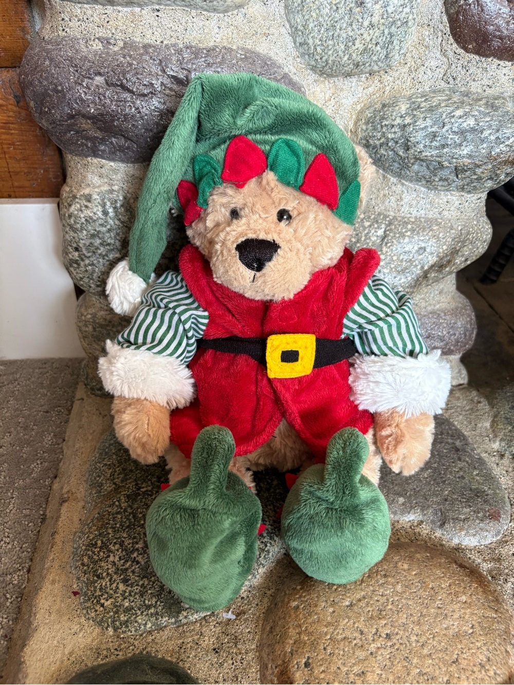 🎄 VINTAGE Ganz "Elf Bear" Christmas Plush - HX10806 Teddy Bear
